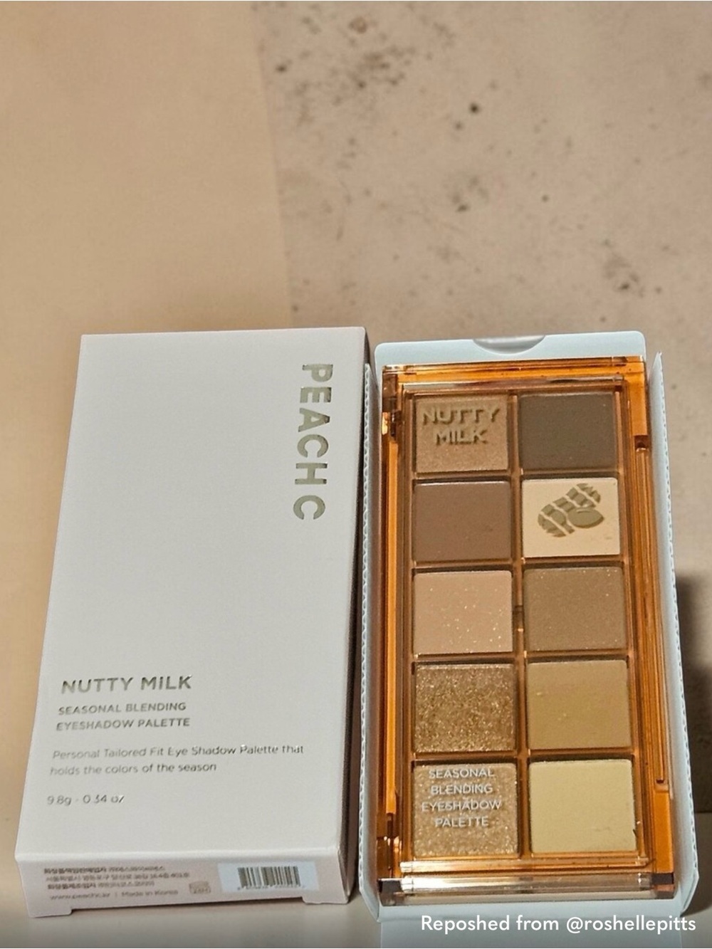 TOTEMICA PEACH C Nutty Milk Makeup Palette